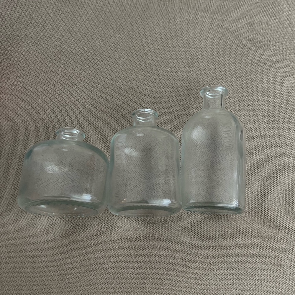 Target Clear Glass Decorative Bottles Set